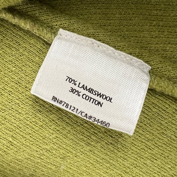 Eileen Fisher Lambswool Cotton Cardigan Sweater Knit Light Coat Jacket Oversized - Picture 7 of 10